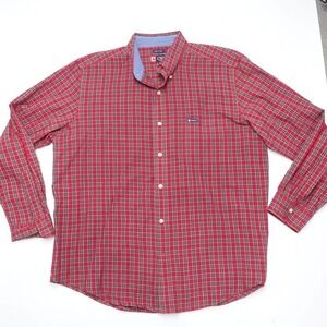 Chaps Button Down Shirt Men's Size X-Large Multicolor Plaid Long Sleeve Cotton
